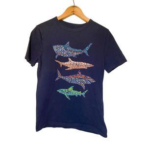 Gap Boys Kids Navy Graphic Shark T-shirt XXL